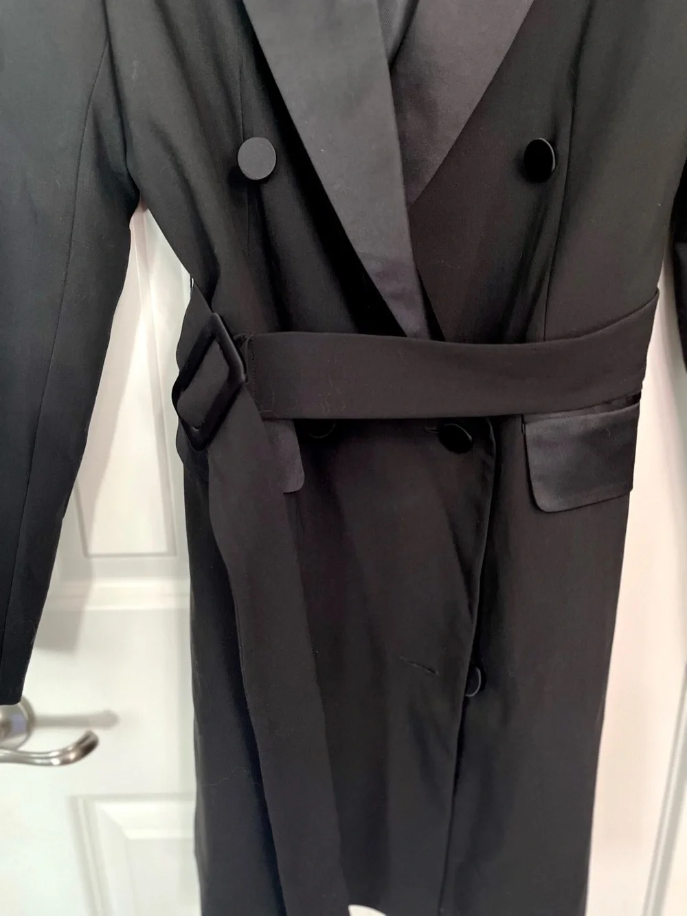 Topshop Double-Breasted Belted Tuxedo Blazer NWOT